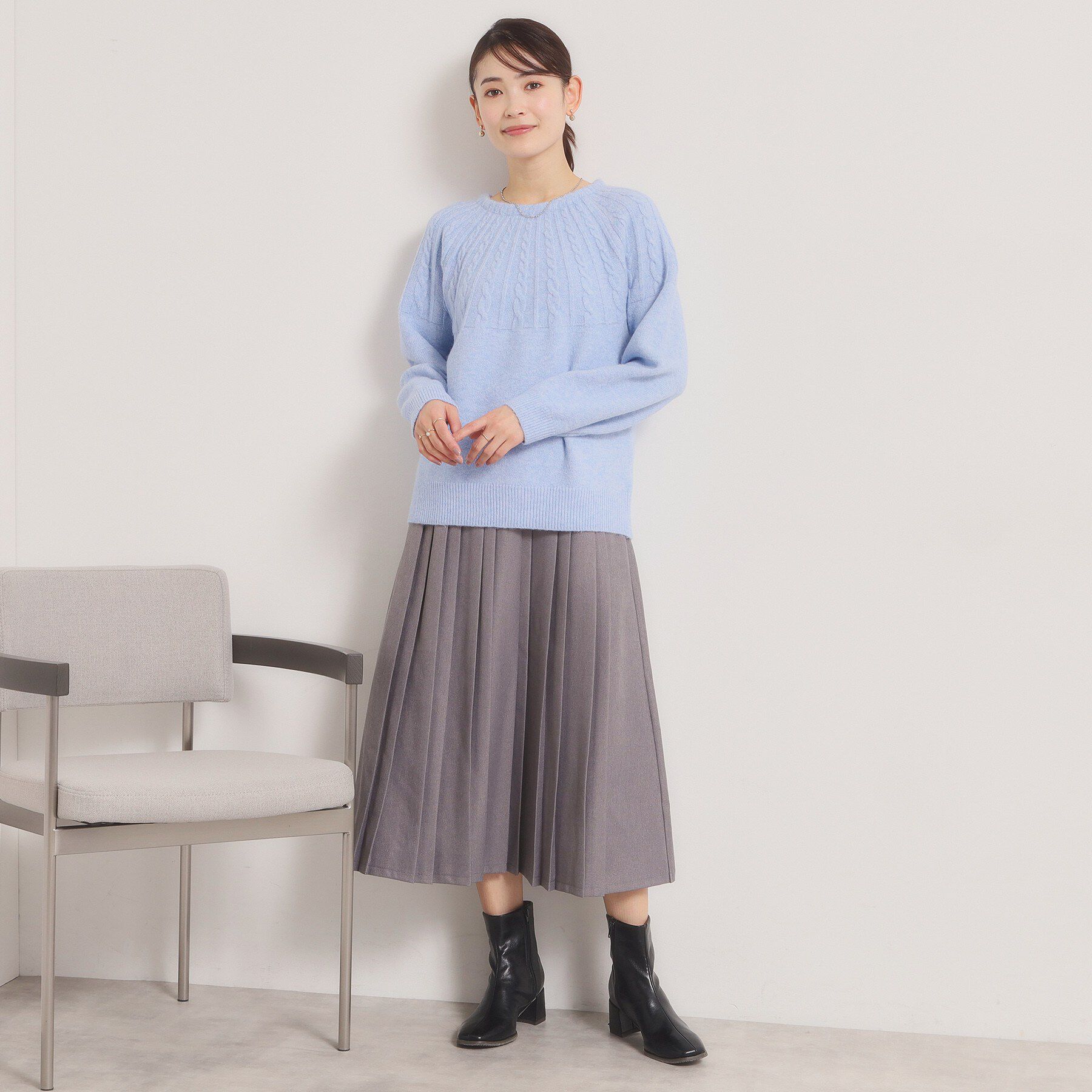 ITS&rsquo;DEMO「【手洗い可】求心柄ニット」|ニット・セーター|