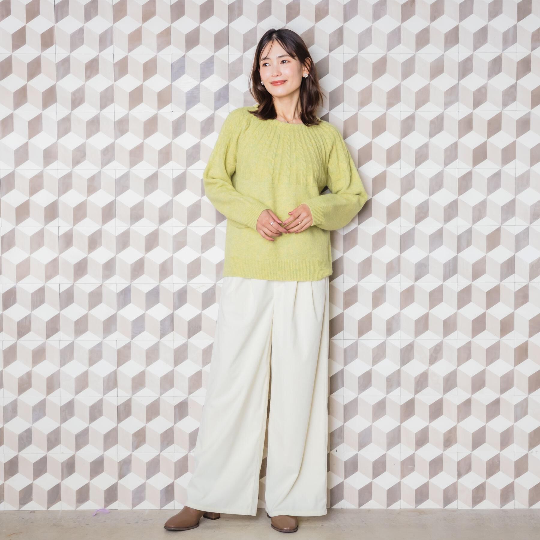 ITS&rsquo;DEMO「【手洗い可】求心柄ニット」|ニット・セーター|