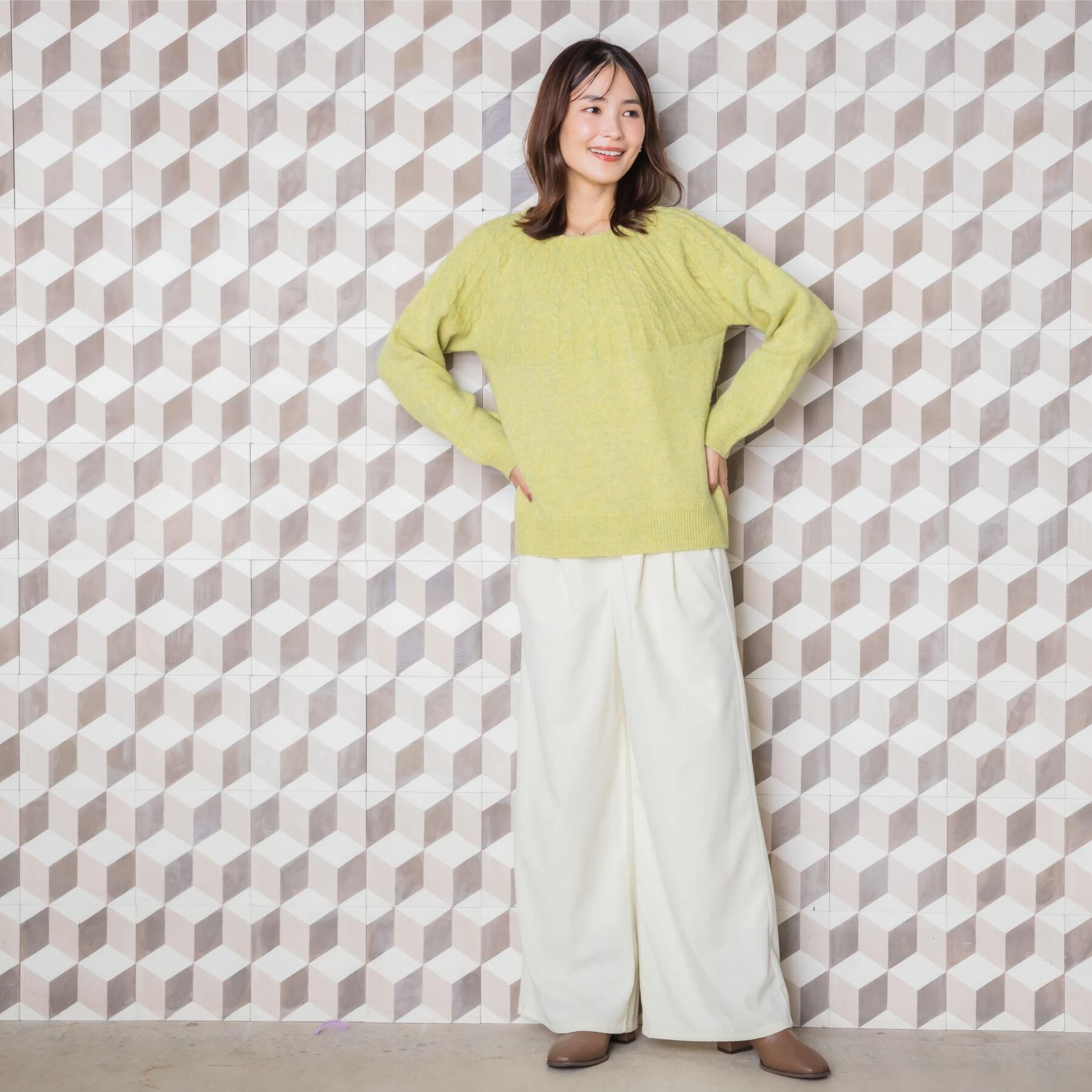 ITS&rsquo;DEMO「【手洗い可】求心柄ニット」|ニット・セーター|