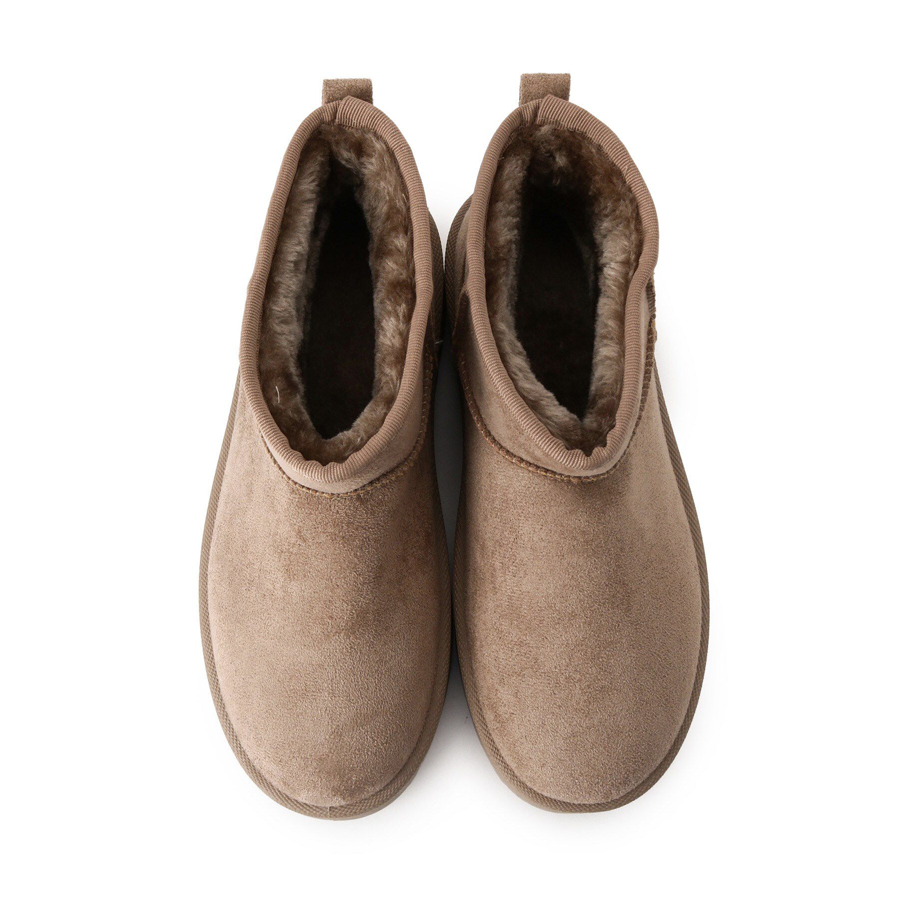 csT&P「厚底プレーンフェイクムートン」|ショートブーツ|