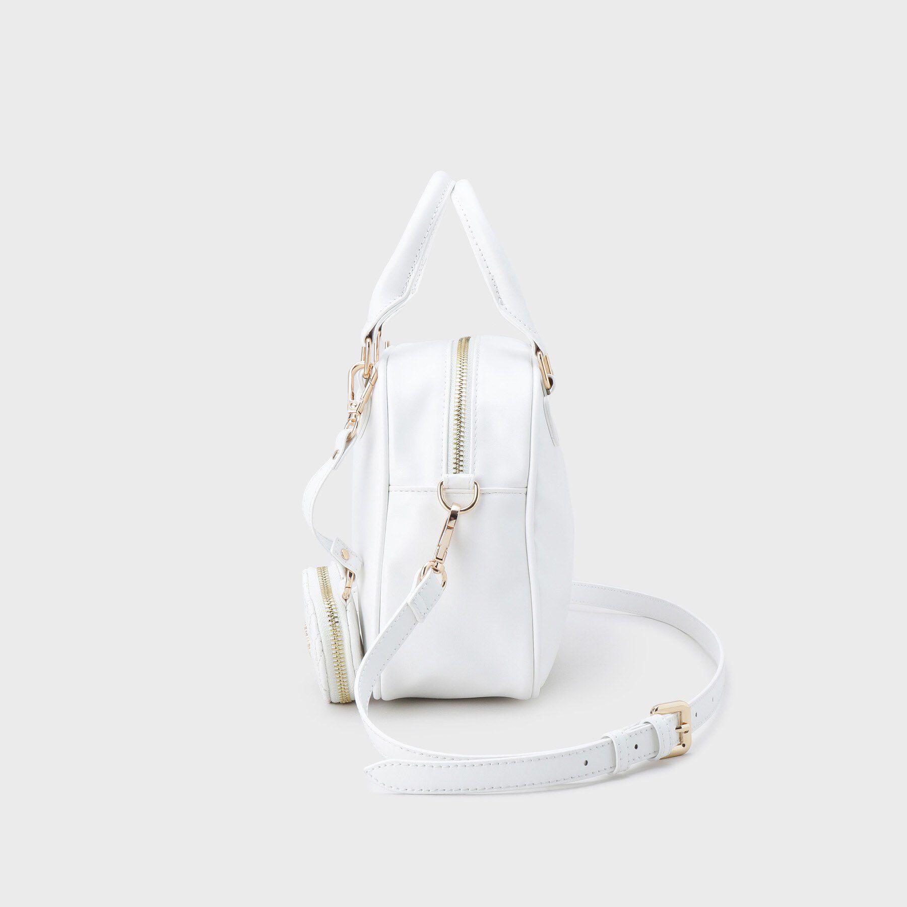 ESPERANZA「【VALENTINE Collection】ハートチャーム付ミニボストンバッグ」|ショルダー・メッセンジャー|