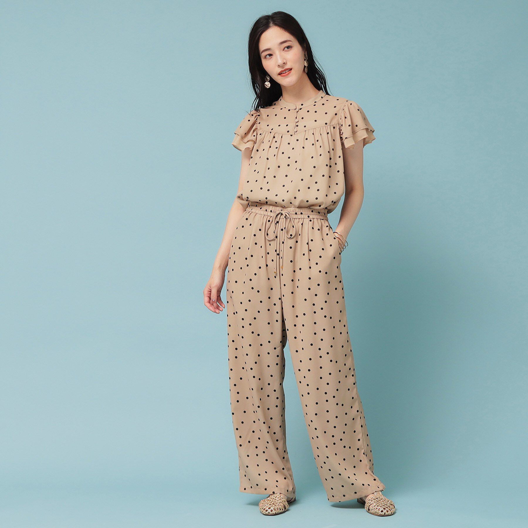 SunaUna「【ドット柄／S～L】ワイドパンツ」|その他|