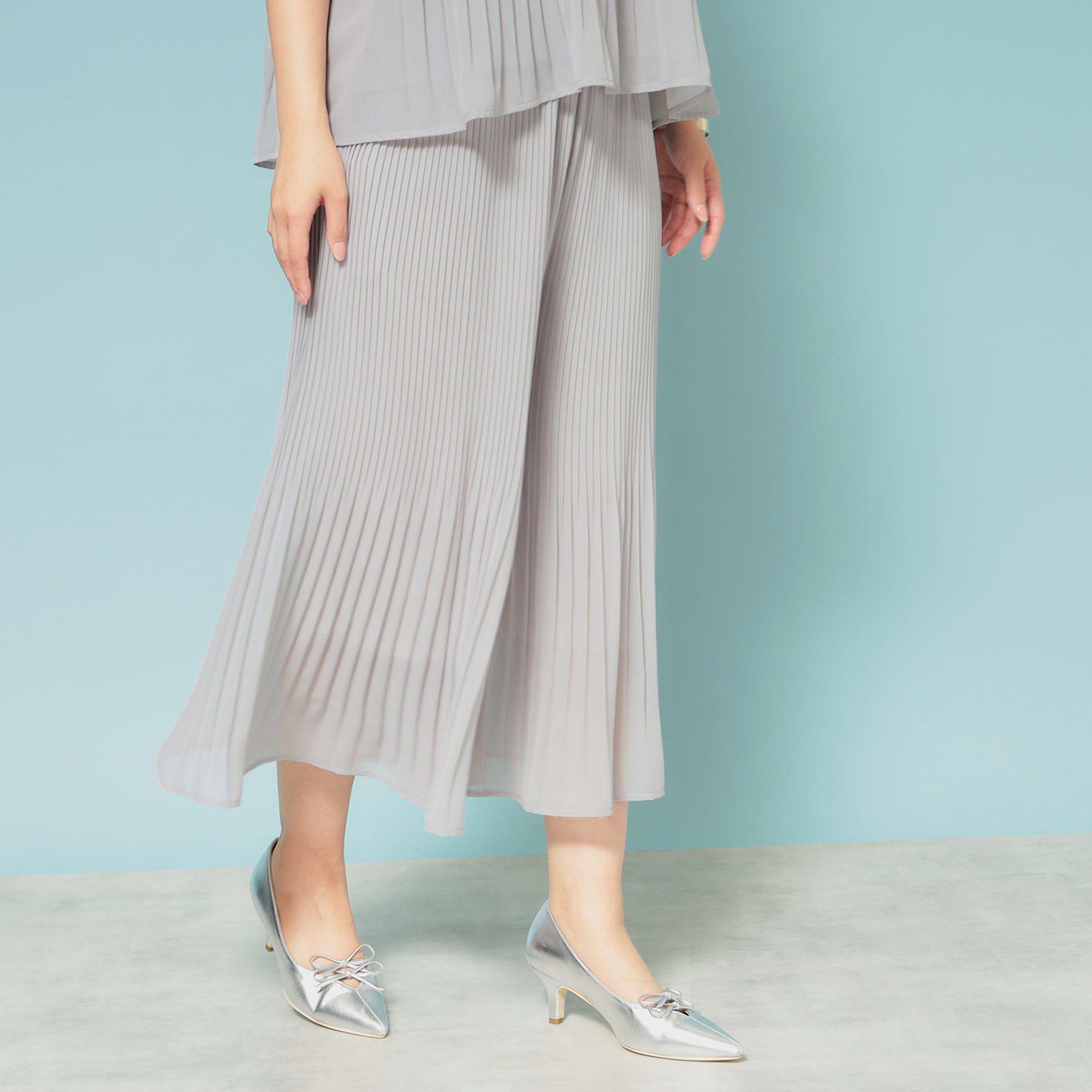 SunaUna「【新色／ウエストゴム／ウォッシャブル】プリーツパンツ」|その他|