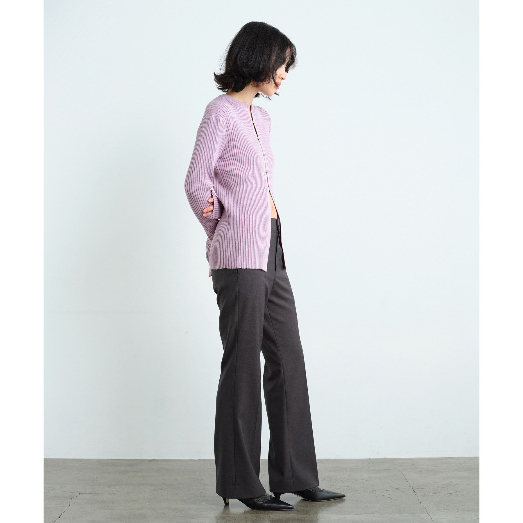CODE A「gabardine semi flare pants」|その他|
