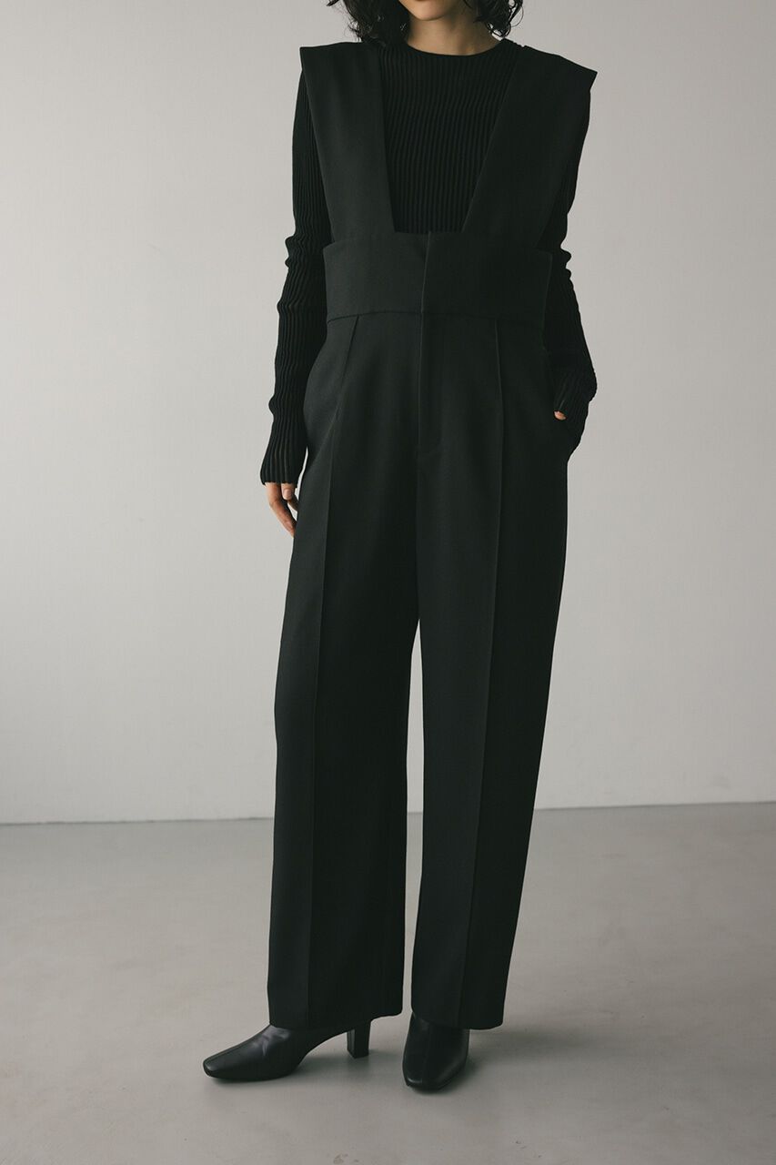 STYLEMIXER「ワイドベルトサスペンダーパンツ」|その他|BLK