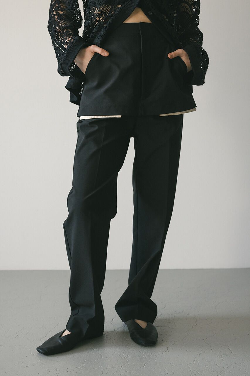 STYLEMIXER「レイヤーセンタープレスパンツ」|その他|BLK