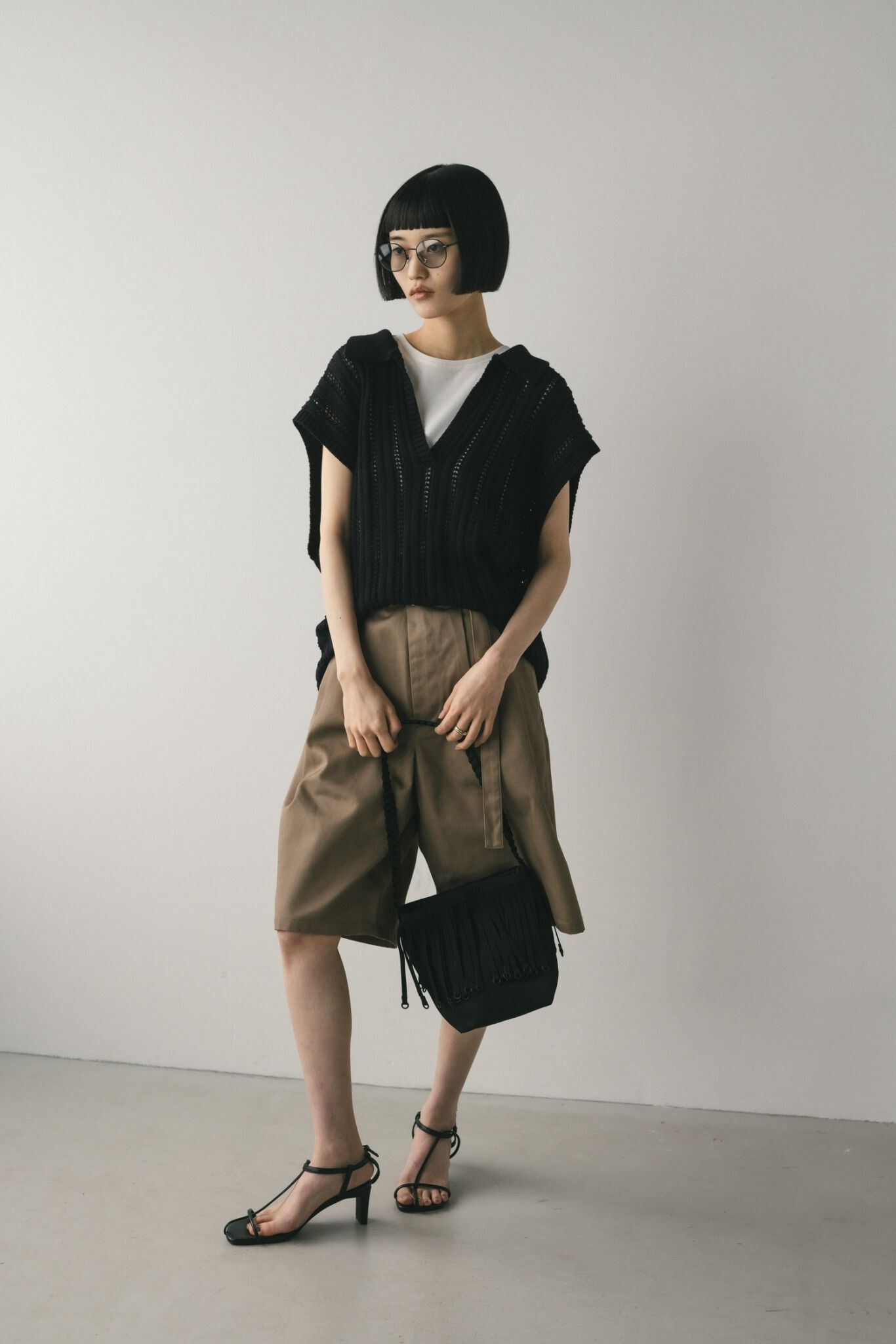 STYLEMIXER「フロントベルトハーフパンツ」|その他|