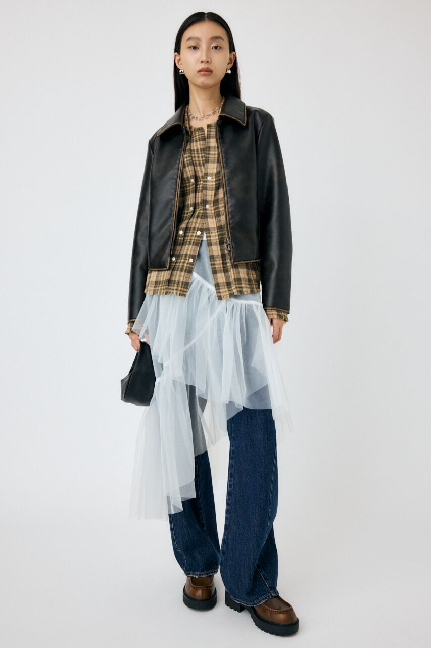 MOUSSY「DOUBLE FRONT TARTAN シャツ」|シャツ・ブラウス|