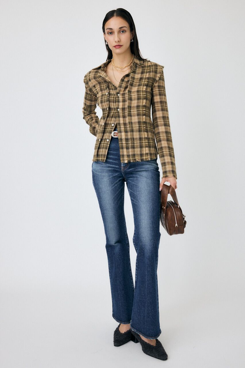 MOUSSY「DOUBLE FRONT TARTAN シャツ」|シャツ・ブラウス|