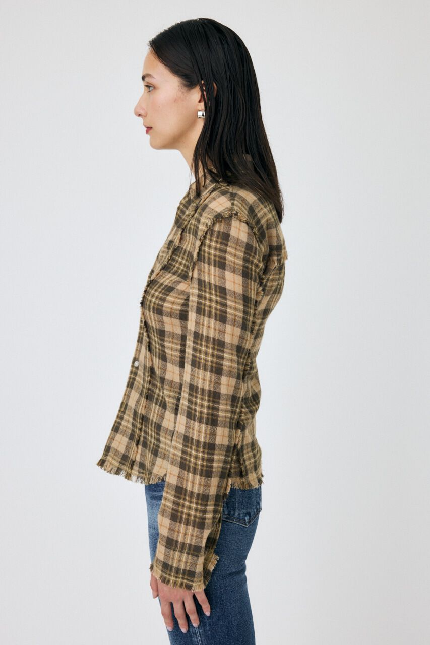 MOUSSY「DOUBLE FRONT TARTAN シャツ」|シャツ・ブラウス|