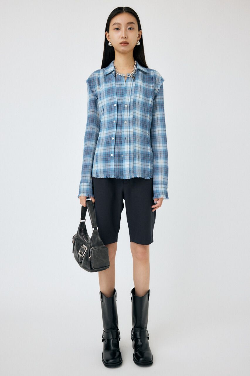 MOUSSY「DOUBLE FRONT TARTAN シャツ」|シャツ・ブラウス|