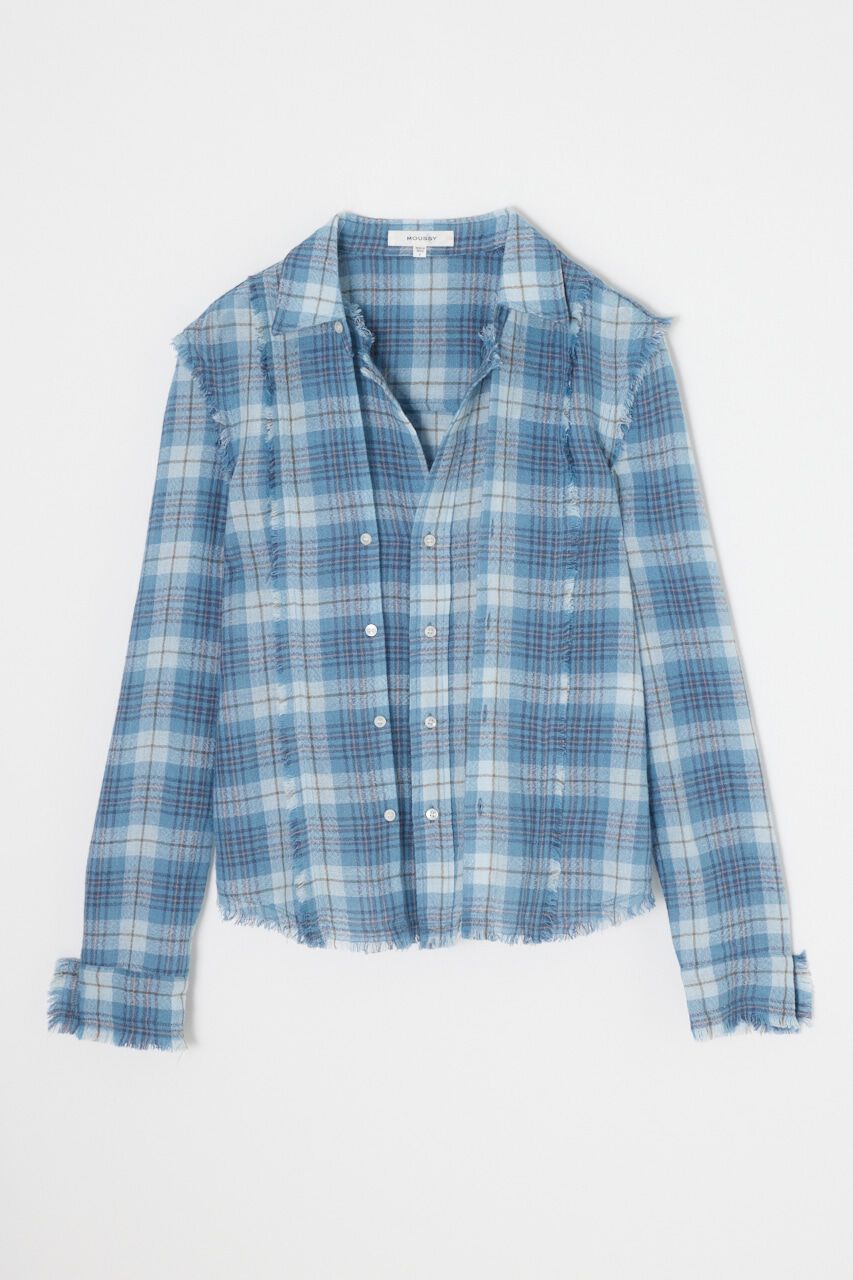 MOUSSY「DOUBLE FRONT TARTAN シャツ」|シャツ・ブラウス|