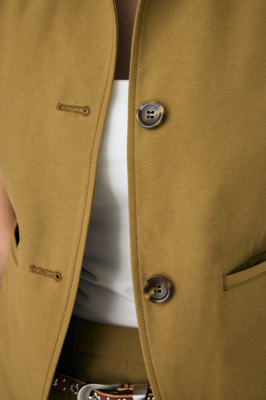 MOUSSY「SINGLE COLLAR タックベスト」|ダウンベスト・ベスト|