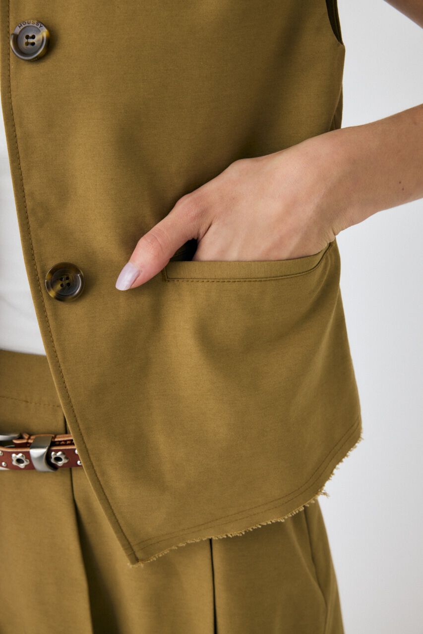 MOUSSY「SINGLE COLLAR タックベスト」|ダウンベスト・ベスト|