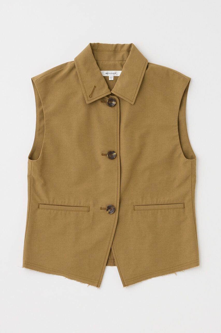MOUSSY「SINGLE COLLAR タックベスト」|ダウンベスト・ベスト|