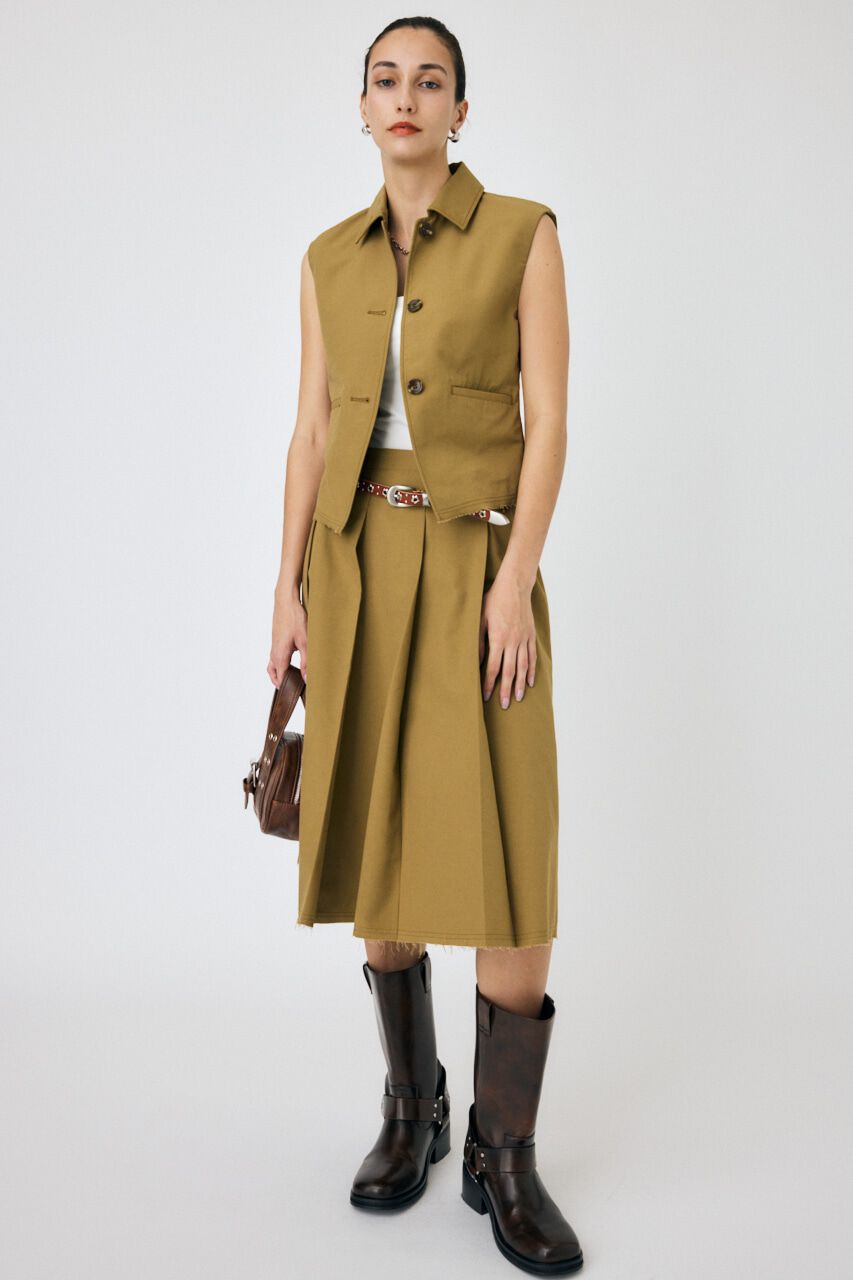 MOUSSY「SINGLE COLLAR タックベスト」|ダウンベスト・ベスト|