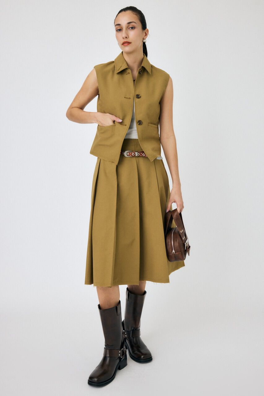 MOUSSY「SINGLE COLLAR タックベスト」|ダウンベスト・ベスト|