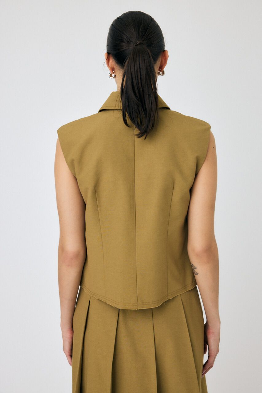 MOUSSY「SINGLE COLLAR タックベスト」|ダウンベスト・ベスト|