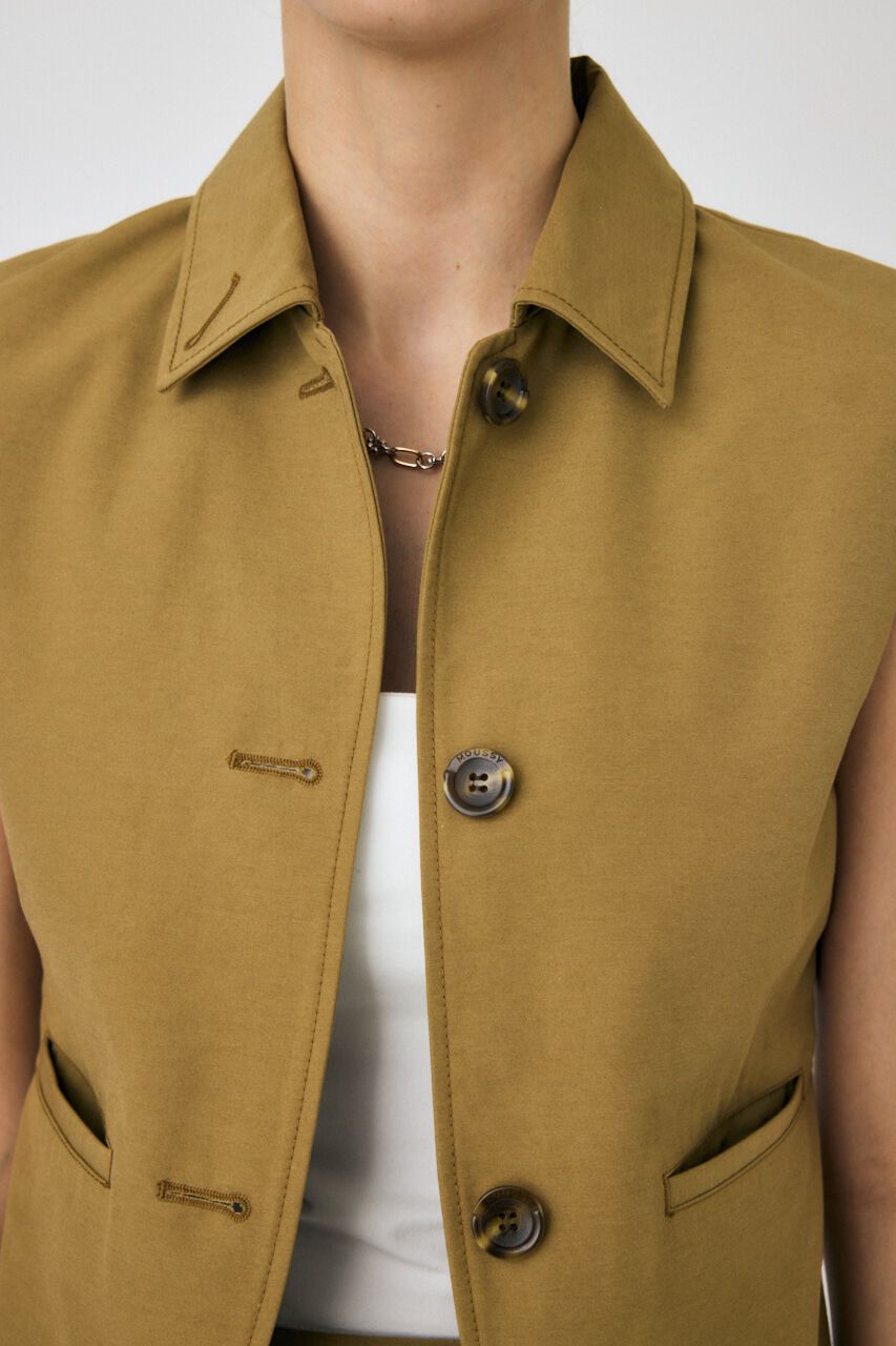 MOUSSY「SINGLE COLLAR タックベスト」|ダウンベスト・ベスト|