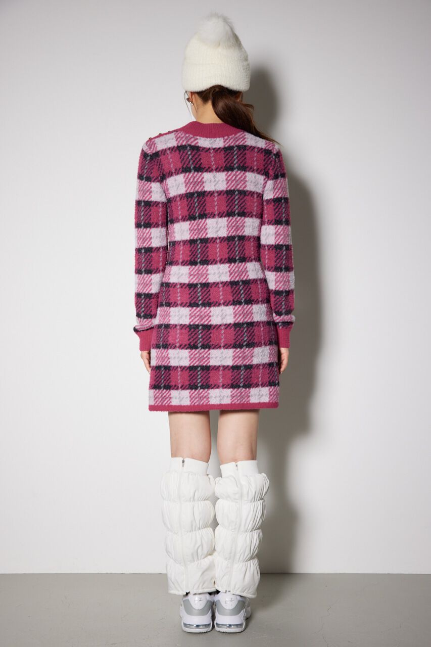 rienda「タータンチェックタイトニットワンピース」|ワンピース|