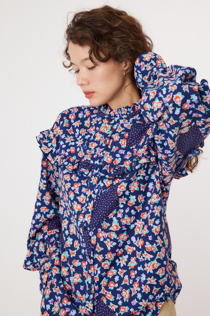 RODEO CROWNS「floral ブラウス」|シャツ・ブラウス|