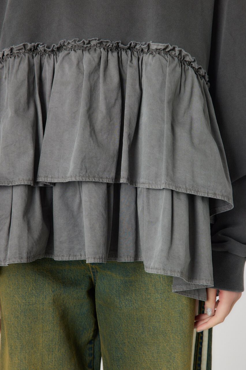 RODEO CROWNS「ピグメント布帛ドッキングトップス」|Tシャツ・カットソー|