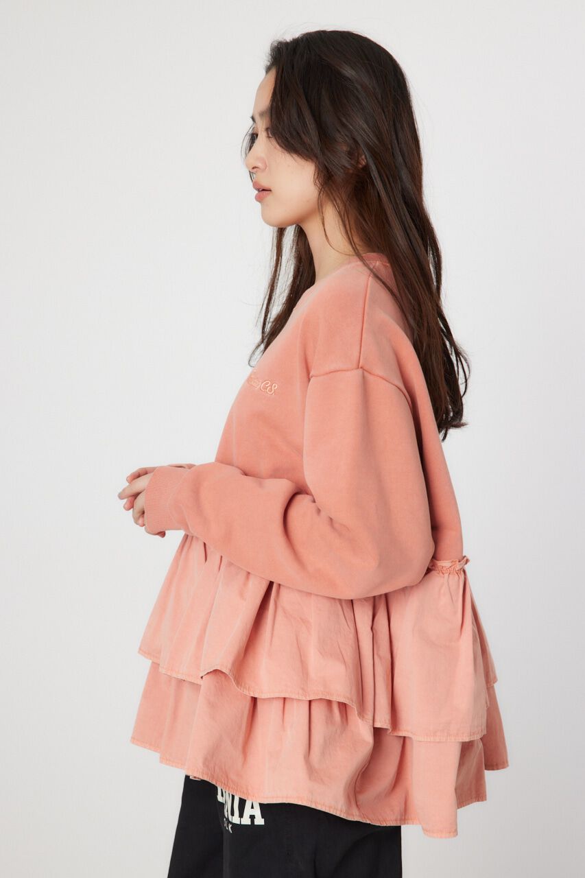 RODEO CROWNS「ピグメント布帛ドッキングトップス」|Tシャツ・カットソー|