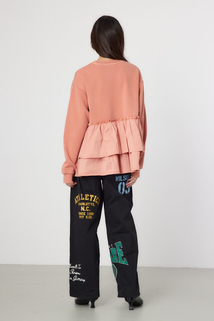 RODEO CROWNS「ピグメント布帛ドッキングトップス」|Tシャツ・カットソー|