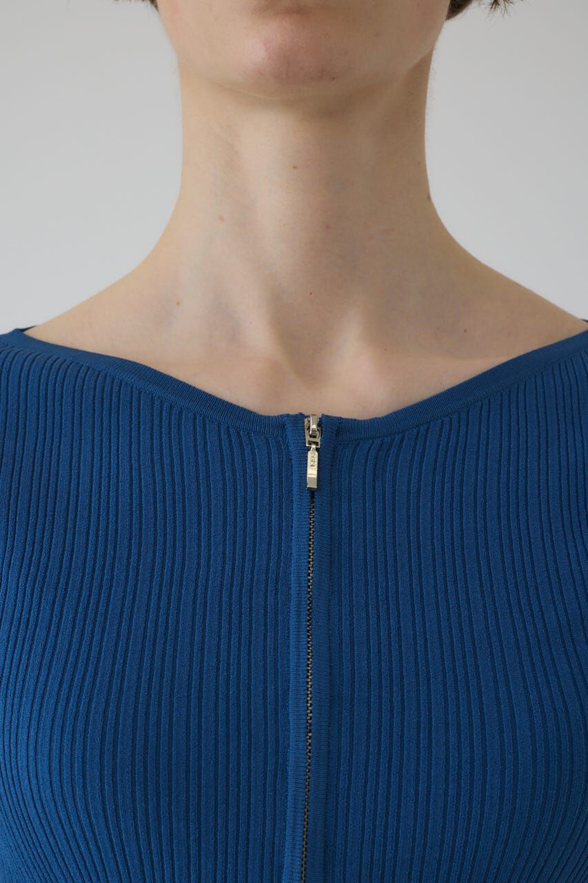 RIM.ARK 「Rib zipper knit tops」|ニット・セーター|