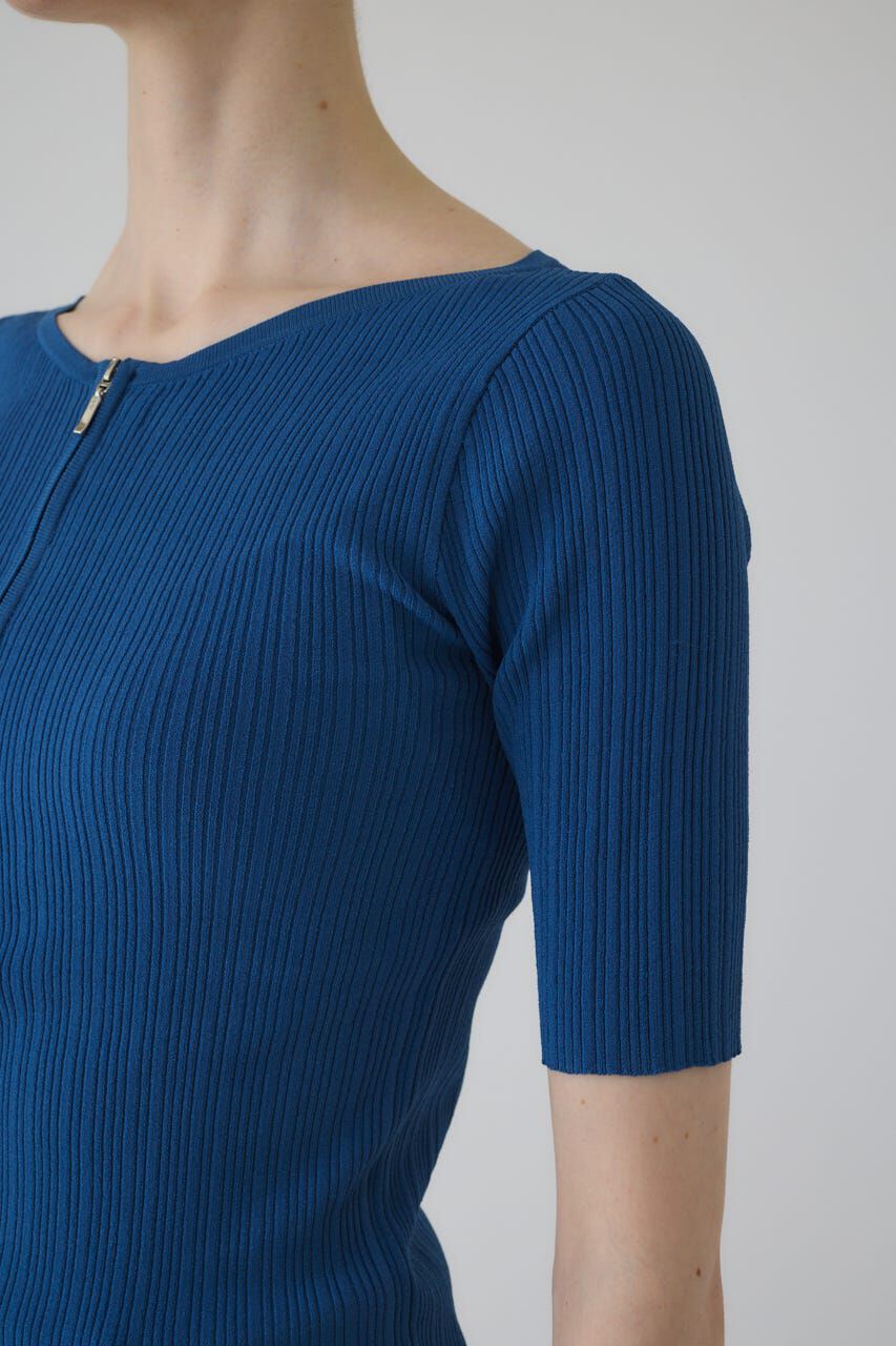 RIM.ARK 「Rib zipper knit tops」|ニット・セーター|