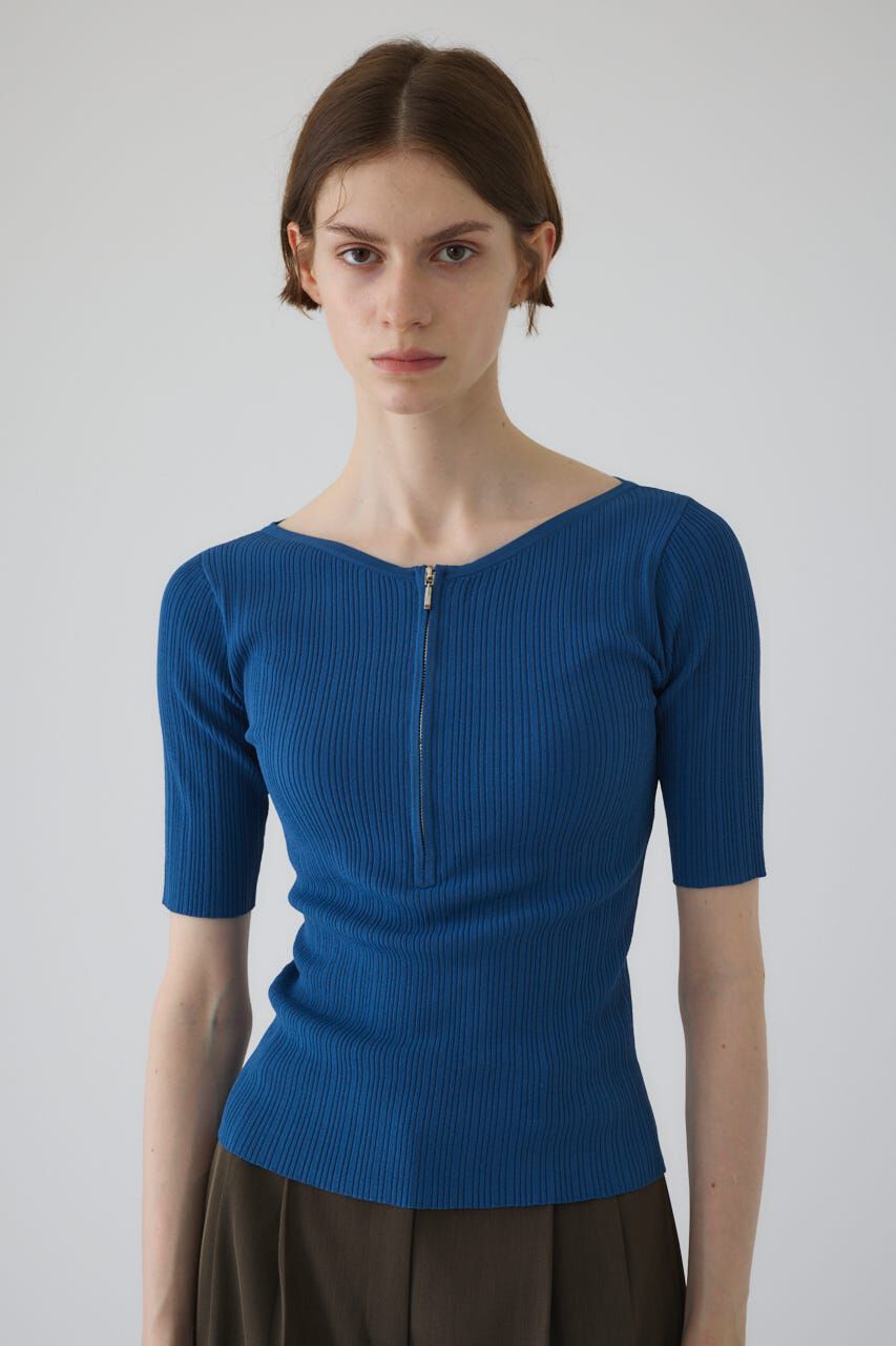 RIM.ARK 「Rib zipper knit tops」|ニット・セーター|