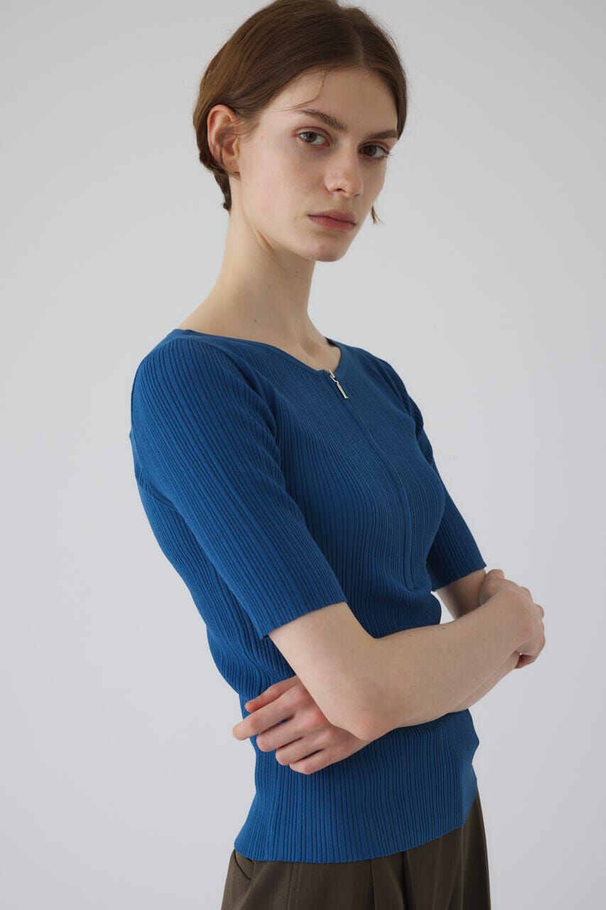 RIM.ARK 「Rib zipper knit tops」|ニット・セーター|