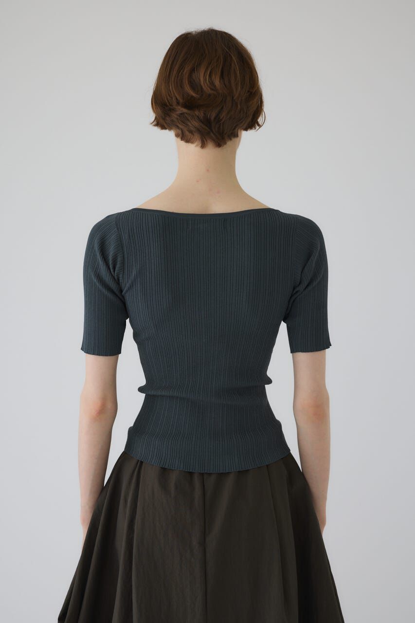 RIM.ARK 「Rib zipper knit tops」|ニット・セーター|