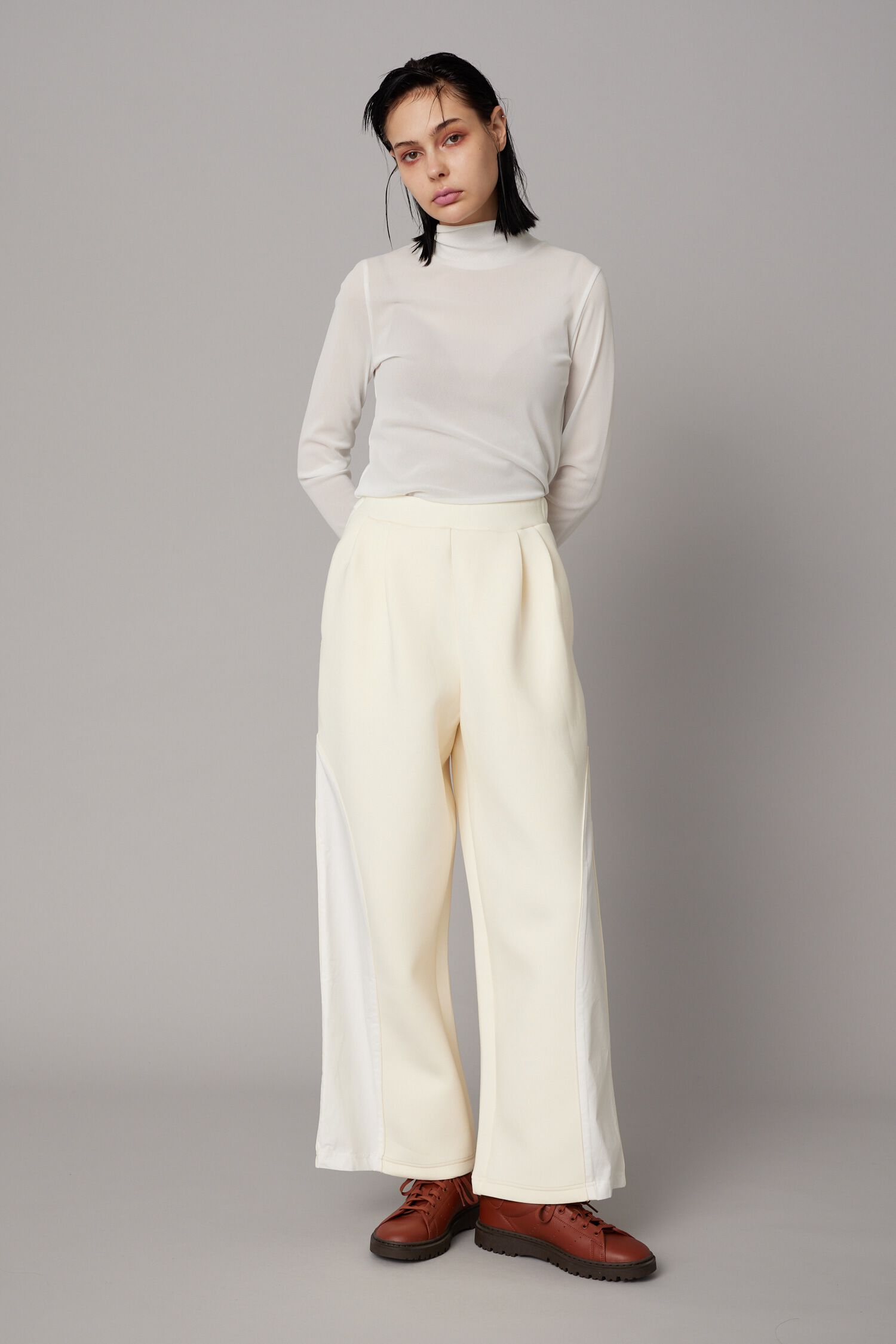 HeRIN.CYE「Feels Switch piping pants」|その他|WHT