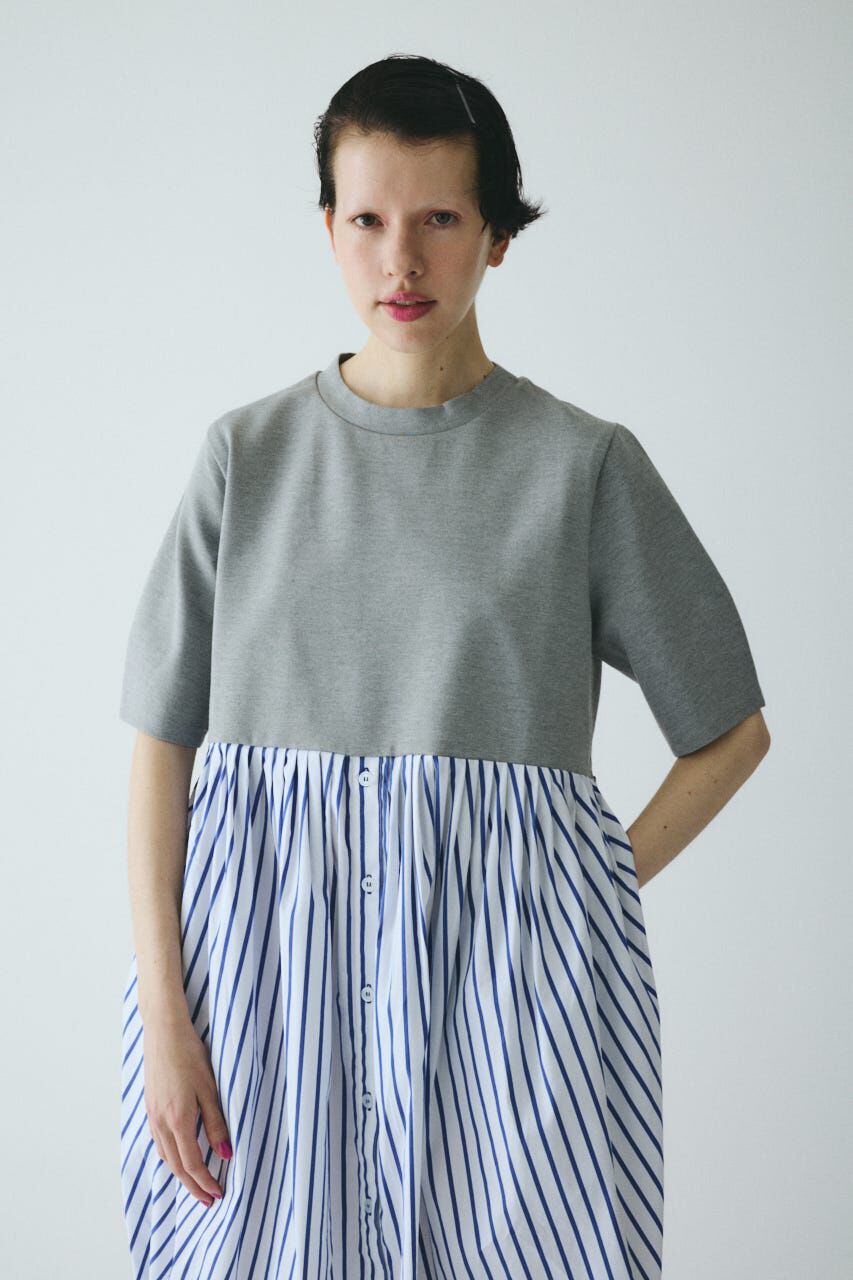 HeRIN.CYE「Cut docking shirt dress」|ワンピース|