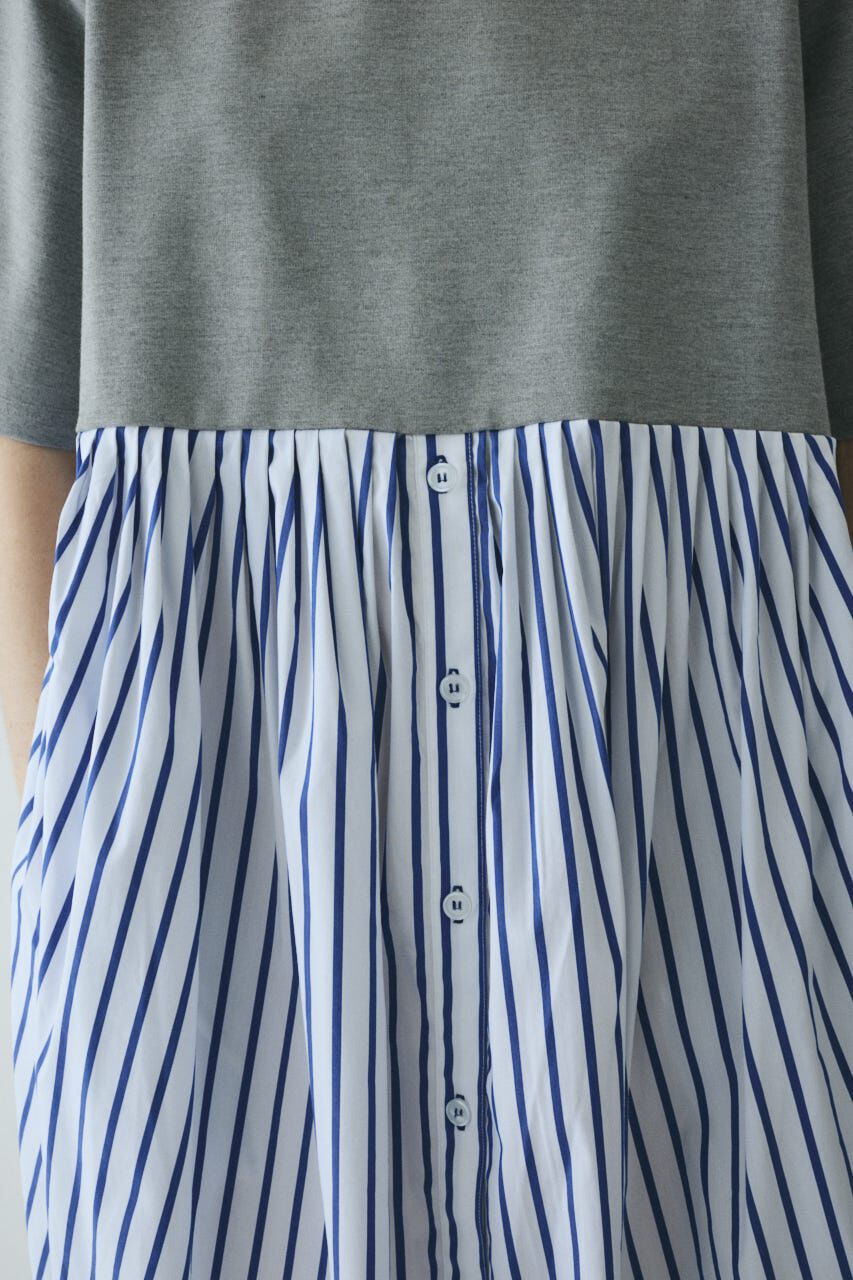 HeRIN.CYE「Cut docking shirt dress」|ワンピース|