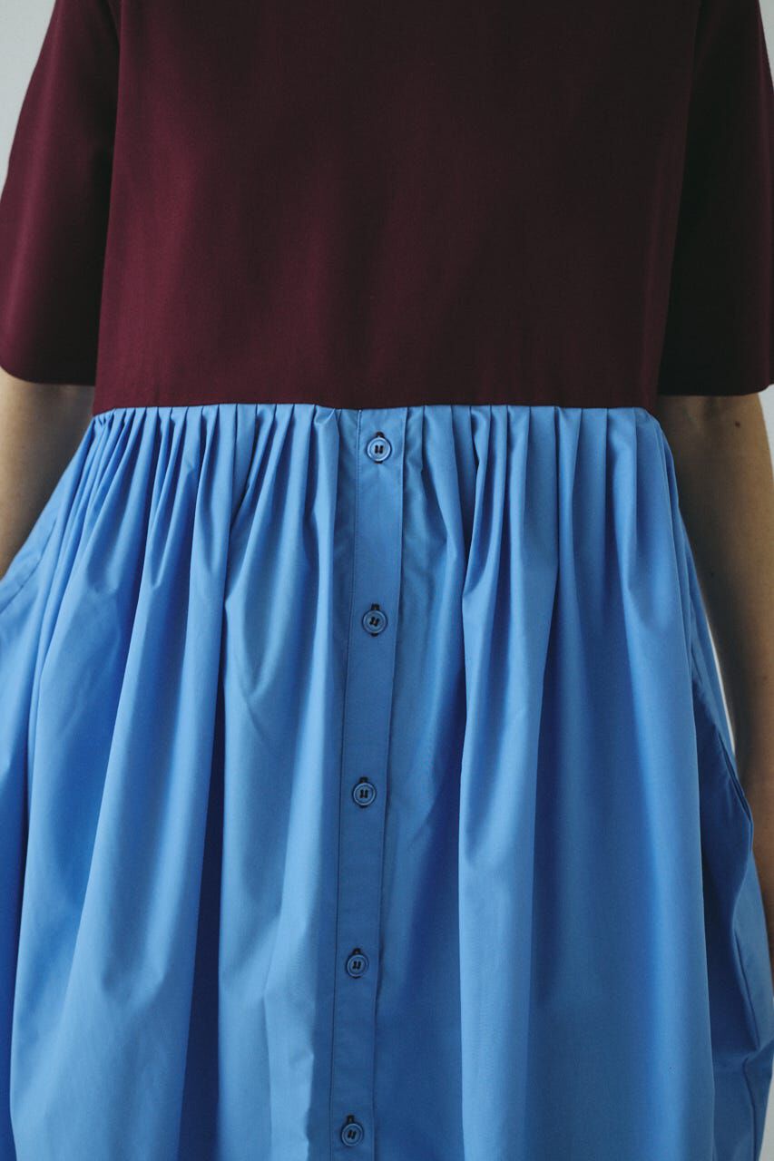 HeRIN.CYE「Cut docking shirt dress」|ワンピース|