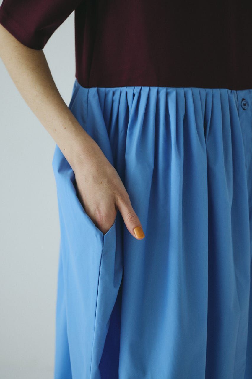 HeRIN.CYE「Cut docking shirt dress」|ワンピース|