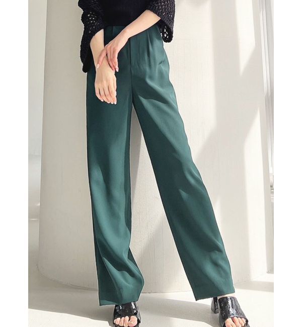 RESEXXY「ストレートカラーパンツ」|その他|グリーン