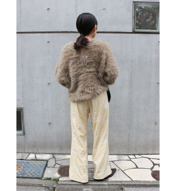 Ungrid「ベロア刺繍ラフパンツ」|その他|
