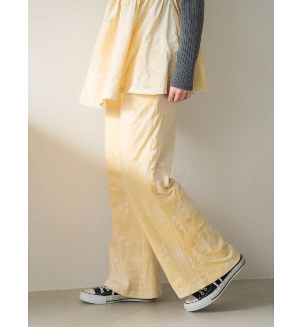 Ungrid「ベロア刺繍ラフパンツ」|その他|