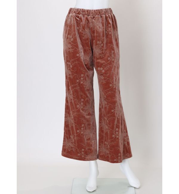 Ungrid「ベロア刺繍ラフパンツ」|その他|