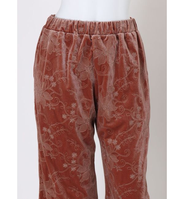 Ungrid「ベロア刺繍ラフパンツ」|その他|