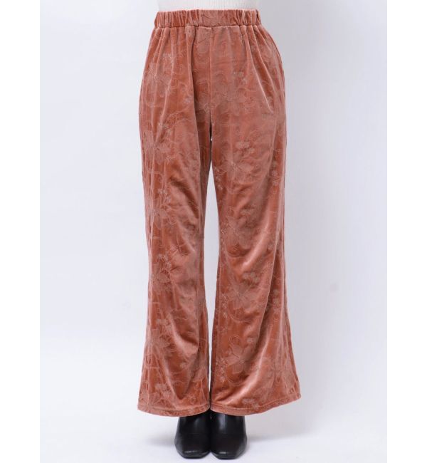 Ungrid「ベロア刺繍ラフパンツ」|その他|