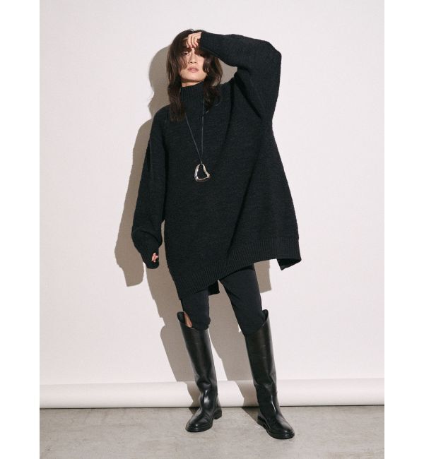 Ungrid「【Htage】バックスリットデザインビッグニット」|ニット・セーター|