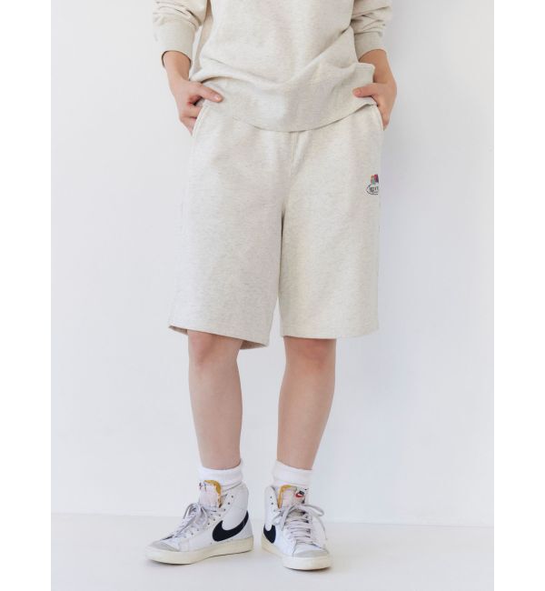 Ungrid「FRUIT OF THE LOOM別注 ロゴスウェットハーフパンツ」|その他|アイボリー