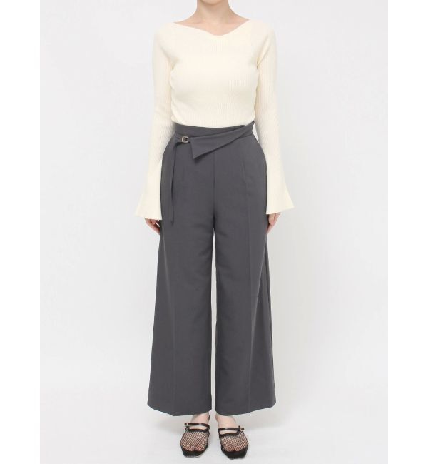 LAGUNAMOON「ウエストアシンメトリーラペルパンツ」|その他|