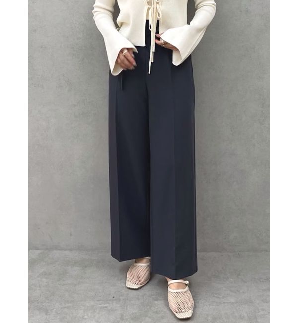 LAGUNAMOON「ウエストアシンメトリーラペルパンツ」|その他|チャコールグレー