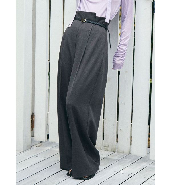 LAGUNAMOON「バイカラーベルトパンツ」|その他|