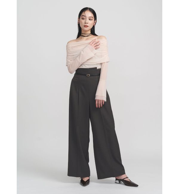 LAGUNAMOON「バイカラーベルトパンツ」|その他|